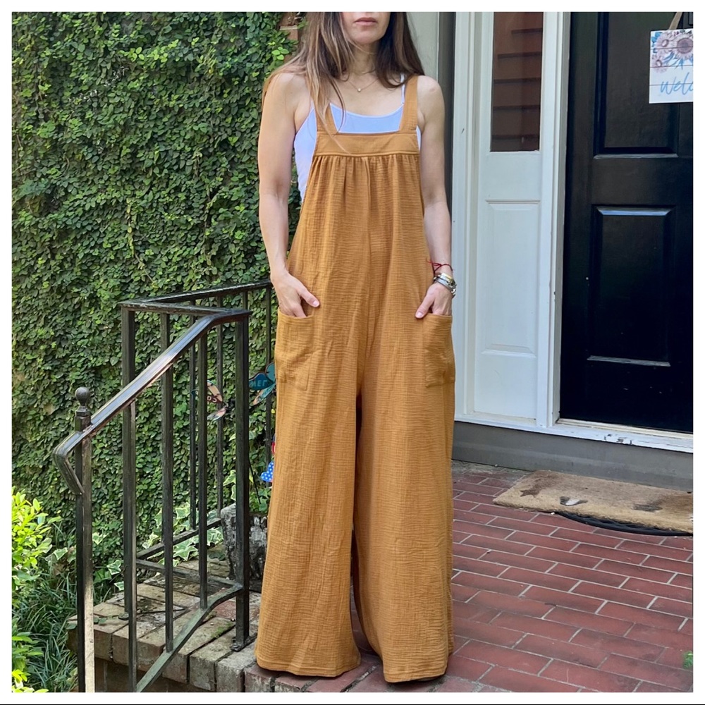 Angela Solid Fabulous Wide Leg Jumpsuit - Picture 2 of 9